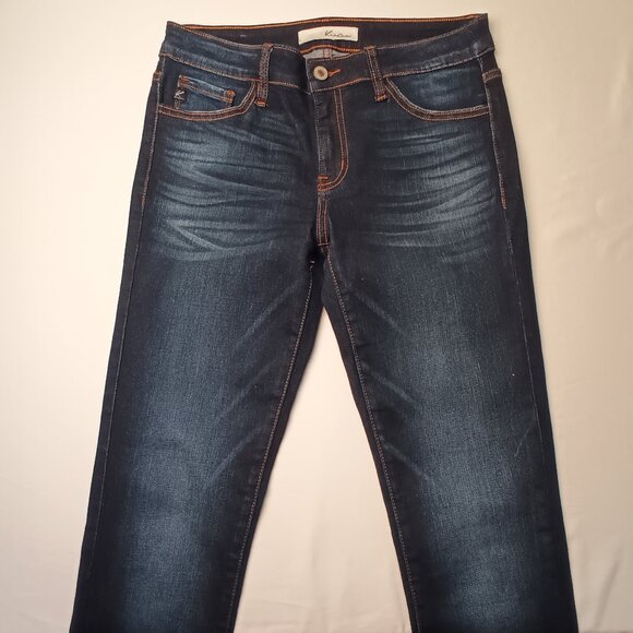 Kancan Jeans Size 28/6 Low Rise Skinny Leg Dark Wash - Picture 2 of 9